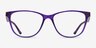 Armani Exchange AX3047 Shiny Purple PlasticEyeglass Frames from EyeBuyDirect, Front View