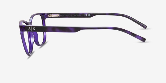 Armani Exchange AX3047 Shiny Purple Plastic Eyeglass Frames from EyeBuyDirect