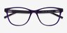Armani Exchange AX3047 Shiny Purple PlasticEyeglass Frames from EyeBuyDirect, Closed View