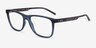 Armani Exchange AX3048 Clear Navy PlasticEyeglass Frames from EyeBuyDirect, Angle View