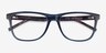 Armani Exchange AX3048 Clear Navy PlasticEyeglass Frames from EyeBuyDirect, Closed View