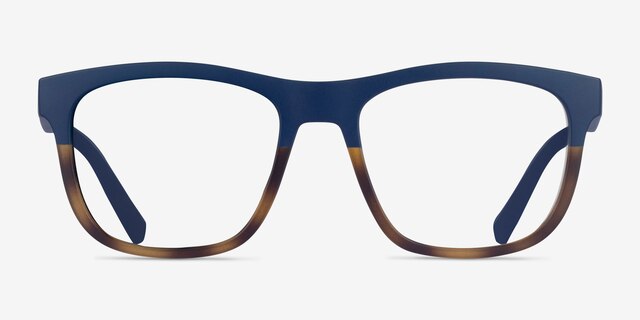 Armani Exchange AX3050 Matte Blue Tortoise PlasticEyeglass Frames from EyeBuyDirect, Front View