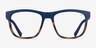 Armani Exchange AX3050 Matte Blue Tortoise PlasticEyeglass Frames from EyeBuyDirect, Front View