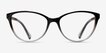 Armani Exchange AX3053 Shiny Black Gray PlasticEyeglass Frames from EyeBuyDirect, Front View