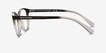 Armani Exchange AX3053 Shiny Black Gray PlasticEyeglass Frames from EyeBuyDirect, Side View