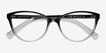 Armani Exchange AX3053 Shiny Black Gray PlasticEyeglass Frames from EyeBuyDirect, Closed View