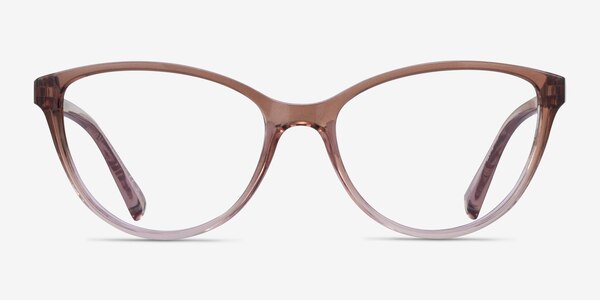Armani Exchange AX3053 Gradient Transparent Brown Plastic Eyeglass Frames