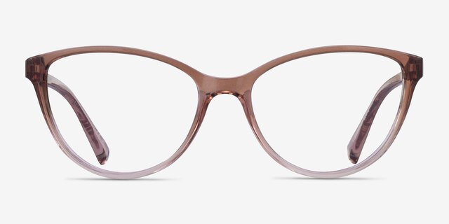 Armani Exchange AX3053 Gradient Transparent Brown PlasticEyeglass Frames from EyeBuyDirect, Front View