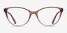 Armani Exchange AX3053 Gradient Transparent Brown PlasticEyeglass Frames from EyeBuyDirect, Front View