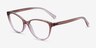 Armani Exchange AX3053 Gradient Transparent Brown PlasticEyeglass Frames from EyeBuyDirect, Angle View