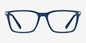 Armani Exchange AX3077 Matte Blue Métal Montures de lunettes de vue d'EyeBuyDirect, Vue de Face