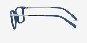 Armani Exchange AX3077 Matte Blue Métal Montures de lunettes de vue d'EyeBuyDirect, Vue de Côté