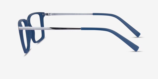 Armani Exchange AX3077 Matte Blue PlasticEyeglass Frames from EyeBuyDirect, Side View