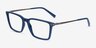 Armani Exchange AX3077 Blue PlasticEyeglass Frames from EyeBuyDirect, Angle View