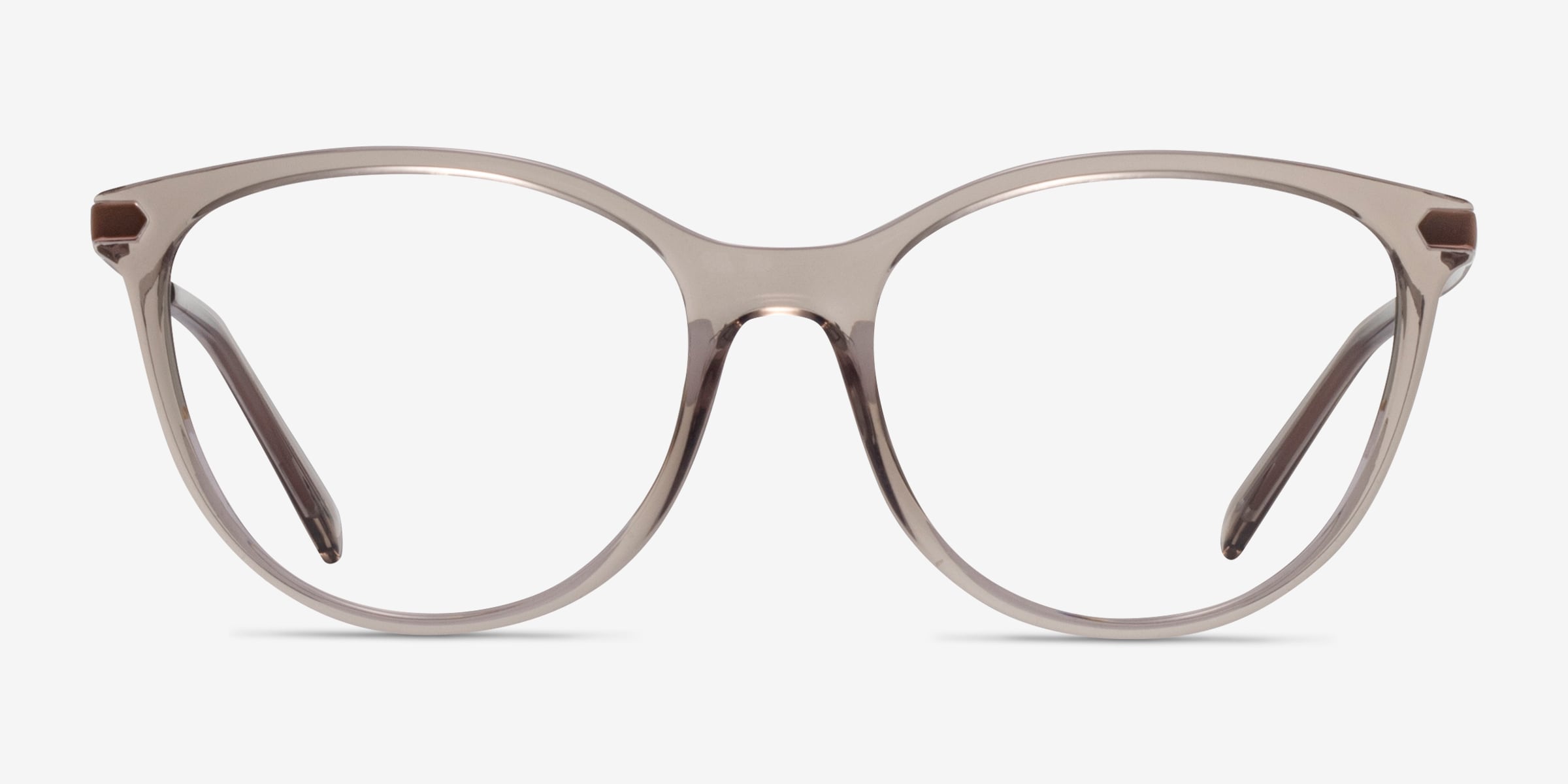 Armani Exchange AX3078 - Cat Eye Clear Gray Frame Eyeglasses