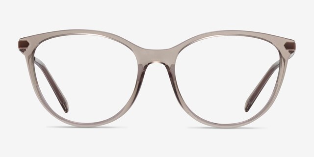 Armani Exchange AX3078 Clear Gray PlasticEyeglass Frames from EyeBuyDirect, Front View