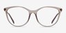 Armani Exchange AX3078 Clear Gray PlasticEyeglass Frames from EyeBuyDirect, Front View