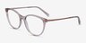 Armani Exchange AX3078 Clear Gray PlasticEyeglass Frames from EyeBuyDirect, Angle View