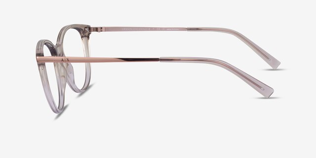 Armani Exchange AX3078 Clear Gray PlasticEyeglass Frames from EyeBuyDirect, Side View
