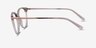 Armani Exchange AX3078 Clear Gray PlasticEyeglass Frames from EyeBuyDirect, Side View