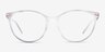 Armani Exchange AX3078 Shiny Crystal PlasticEyeglass Frames from EyeBuyDirect, Front View