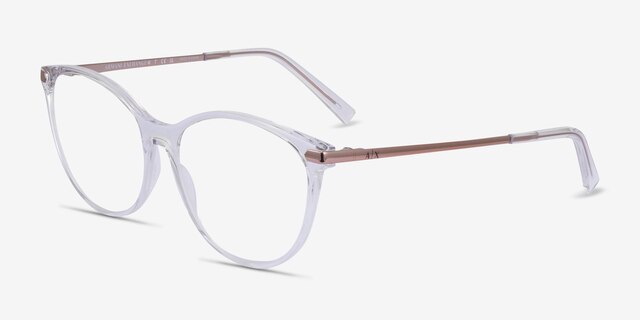 Armani Exchange AX3078 Shiny Crystal PlasticEyeglass Frames from EyeBuyDirect, Angle View