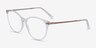 Armani Exchange AX3078 Shiny Crystal PlasticEyeglass Frames from EyeBuyDirect, Angle View