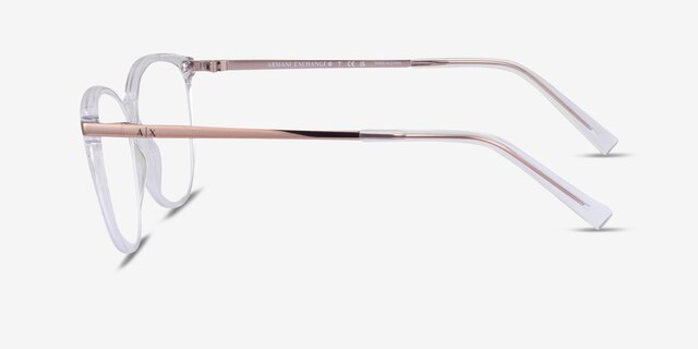 Armani Exchange AX3078 Shiny Crystal PlasticEyeglass Frames from EyeBuyDirect, Side View