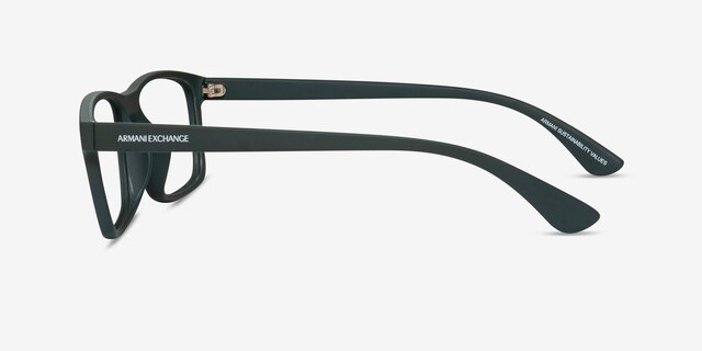 Armani Exchange AX3083U Matte Green Eco-friendlyEyeglass Frames from EyeBuyDirect, Side View