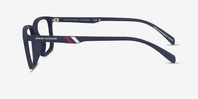 Armani Exchange AX3089U Matte Navy Eco-friendlyEyeglass Frames from EyeBuyDirect, Side View
