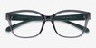 Armani Exchange AX3098 Shiny Transparent Gray PlasticEyeglass Frames from EyeBuyDirect, Closed View