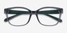 Armani Exchange AX3098 Shiny Transparent Gray PlasticEyeglass Frames from EyeBuyDirect, Closed View