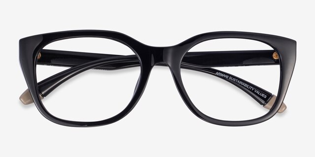 Armani Exchange AX3099U Black Eco-friendlyEyeglass Frames from EyeBuyDirect, Closed View