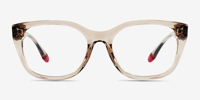 Armani Exchange AX3099U Transparent Champagne Eco-friendlyEyeglass Frames from EyeBuyDirect, Front View