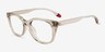 Armani Exchange AX3099U Transparent Champagne Eco-friendlyEyeglass Frames from EyeBuyDirect, Angle View
