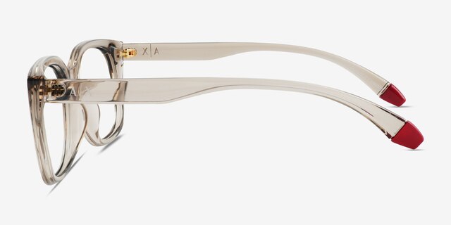 Armani Exchange AX3099U Transparent Champagne Eco-friendlyEyeglass Frames from EyeBuyDirect, Side View