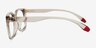 Armani Exchange AX3099U Transparent Champagne Eco-friendlyEyeglass Frames from EyeBuyDirect, Side View