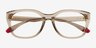 Armani Exchange AX3099U Transparent Champagne Eco-friendlyEyeglass Frames from EyeBuyDirect, Closed View