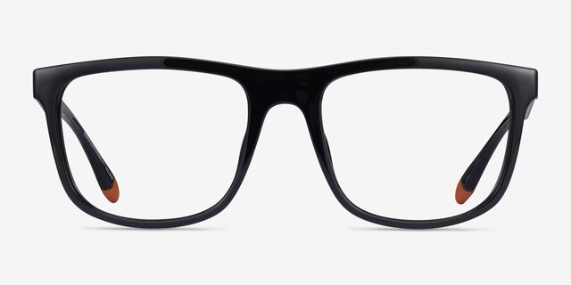 Armani Exchange AX3101U Shiny Black Eco-friendlyEyeglass Frames from EyeBuyDirect, Front View