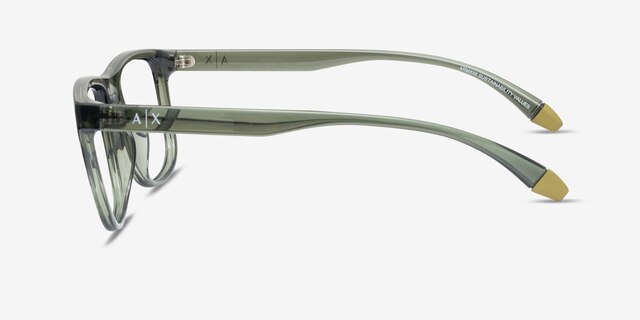 Armani Exchange AX3101U Transparent Green Eco-friendlyEyeglass Frames from EyeBuyDirect, Side View