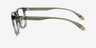Armani Exchange AX3101U Transparent Green Eco-friendlyEyeglass Frames from EyeBuyDirect, Side View