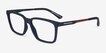 Armani Exchange AX3103 Matte Navy Alternative MaterialsEyeglass Frames from EyeBuyDirect, Angle View