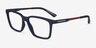 Armani Exchange AX3103 Matte Navy Éco-responsableMontures de lunettes de vue d'EyeBuyDirect, Vue d'Angle