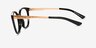 Armani Exchange AX3104 Shiny Black AcetateEyeglass Frames from EyeBuyDirect, Side View