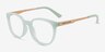 Armani Exchange AX3104 Milky Green AcetateEyeglass Frames from EyeBuyDirect, Angle View