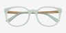 Armani Exchange AX3104 Milky Green AcetateEyeglass Frames from EyeBuyDirect, Closed View