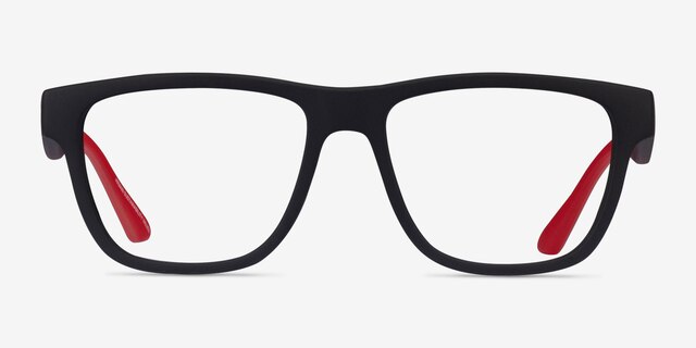 Armani Exchange AX3105 Matte Black Eco-friendlyEyeglass Frames from EyeBuyDirect, Front View