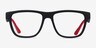 Armani Exchange AX3105 Matte Black Eco-friendlyEyeglass Frames from EyeBuyDirect, Front View