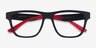 Armani Exchange AX3105 Matte Black Eco-friendlyEyeglass Frames from EyeBuyDirect, Closed View