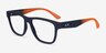 Armani Exchange AX3105 Navy Eco-friendlyEyeglass Frames from EyeBuyDirect, Angle View